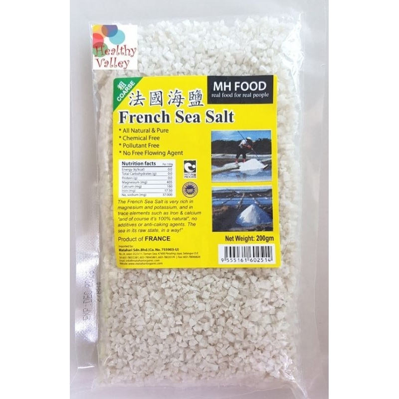 MH food French sea salt coarse/Garam laut 200g