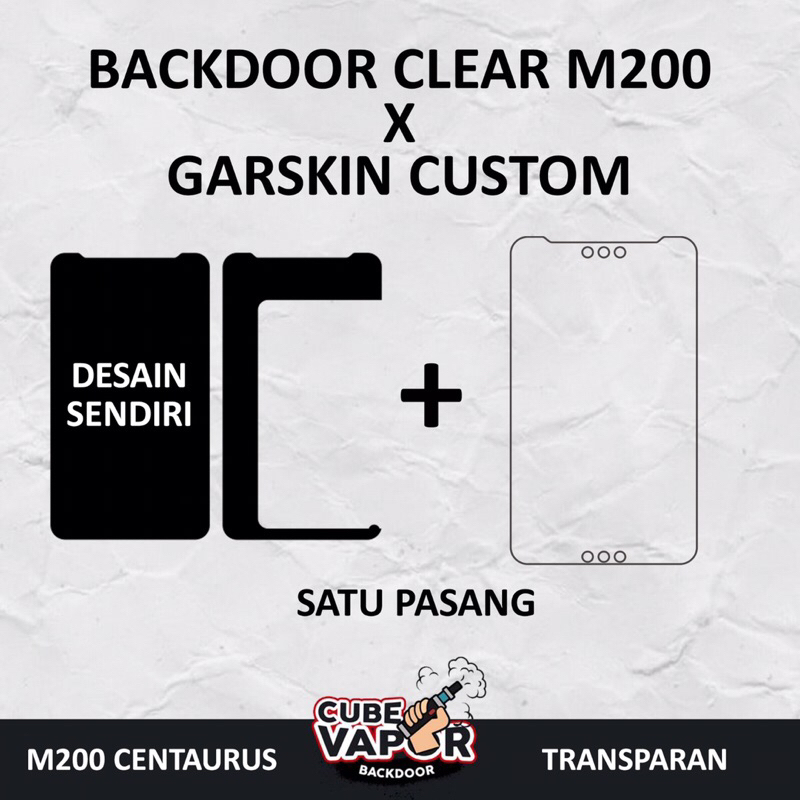 STIKER INNER CUSTOM X BACKDOOR M-200