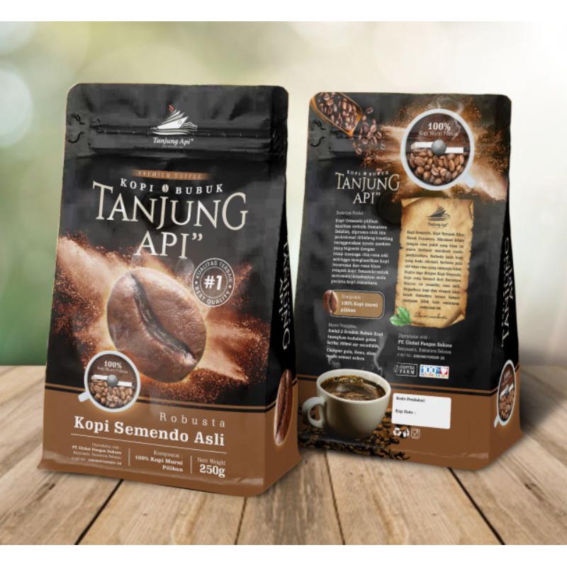 

Kopi bubuk premium cal tanjung api api semendo asli