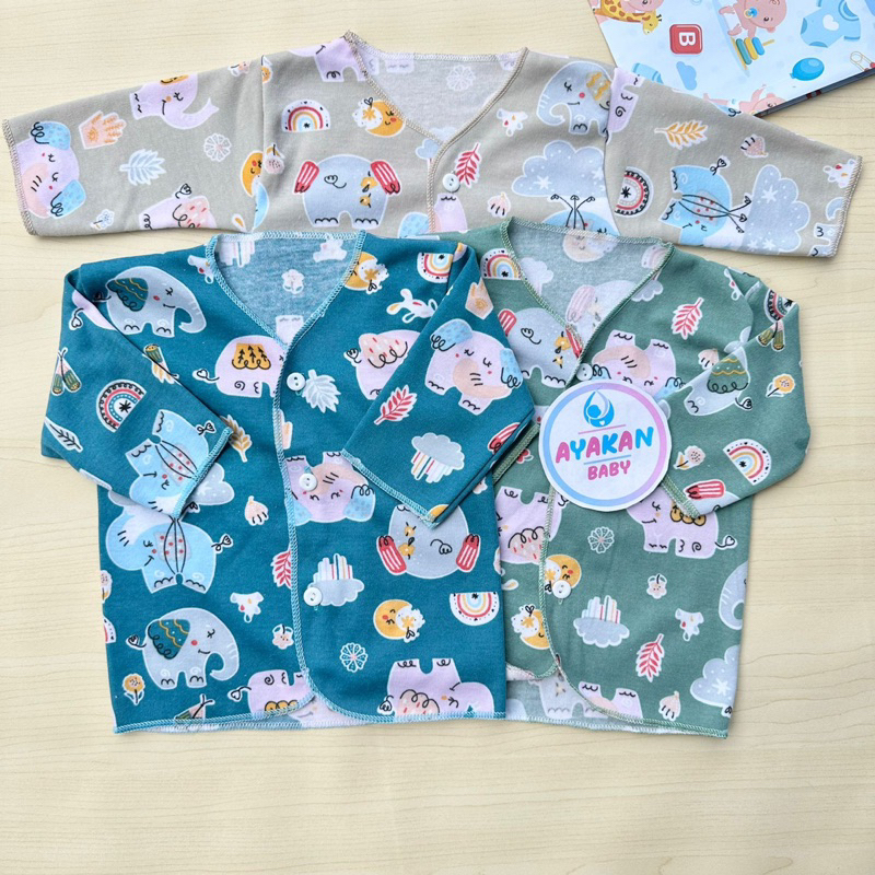 AYAKAN BABY - 3 PCS Baju Bayi Baju Bayi Baru Lahir Baju Bayi Newborn Baju Bayi Cewek Baju Bayi Cowok