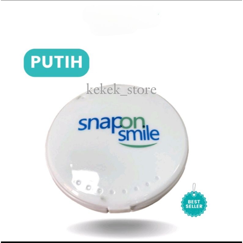 Snap On Smile Veneer Gigi Palsu Instan Original Solusi Ompong Kuning Rusak  Perapi ( Satu Set )