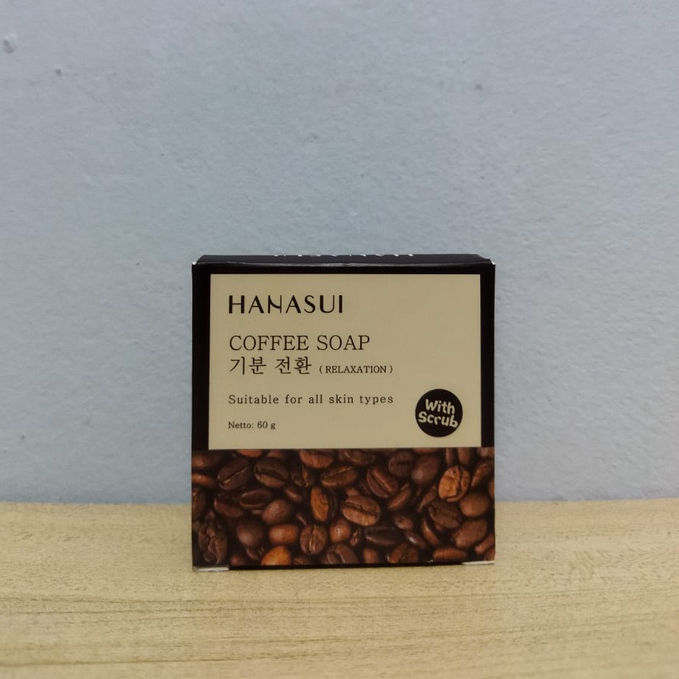 Hanasui Coffee Soap With Scrub 60gr Original Mengencangkan Wajah