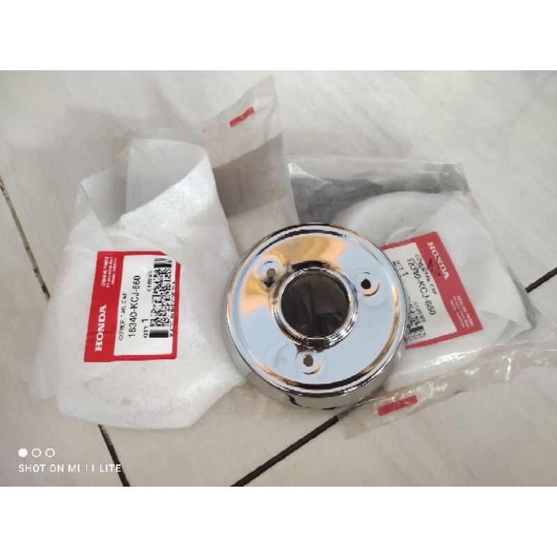 Cover tutup knalpot belakang honda tiger revo tirev original baru ahm