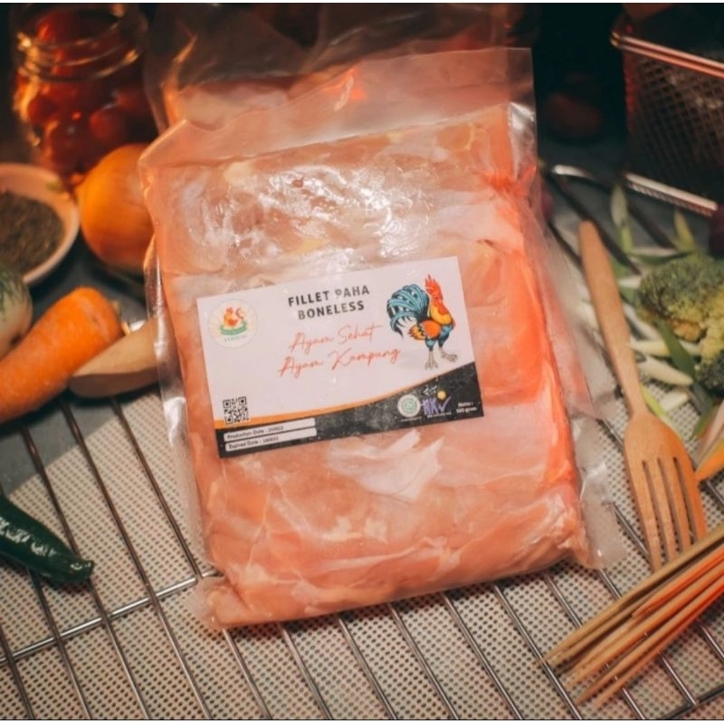 

Ayam Kampung Fillet Paha Boneless Tanpa Tulang 500gr