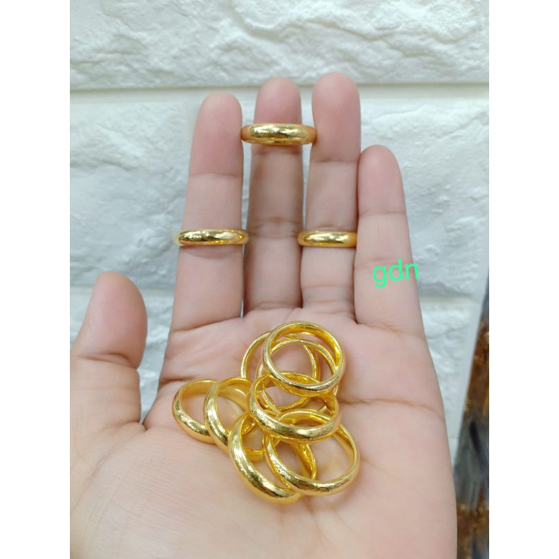 Cincin golden belah rotan replika mas kualitas golden lapis mas london,yg tebal