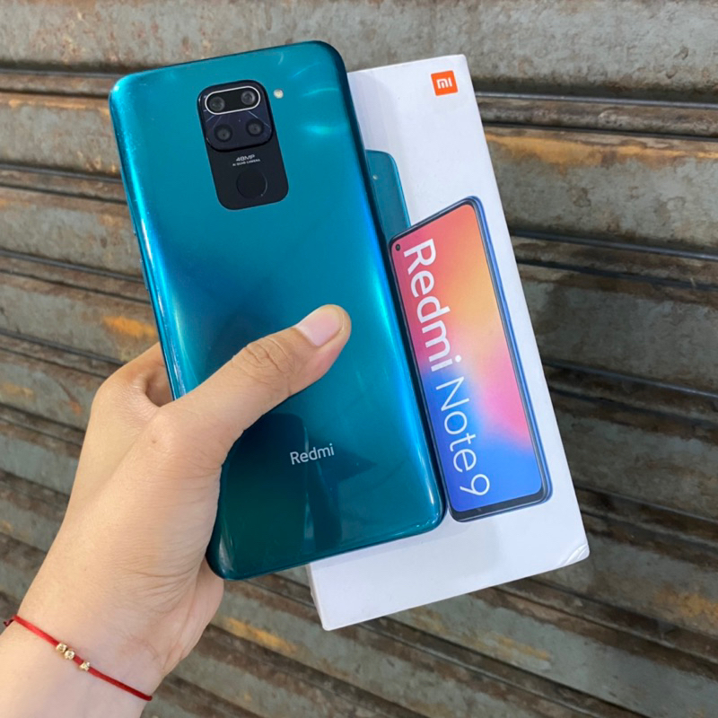 Redmi Note 9 Ram 4/64gb Bekas Pakai second Normal Fullset Original Resmi