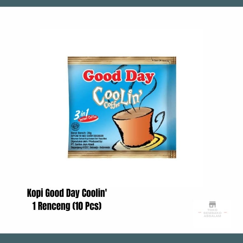 

Kopi good day coolin' 1 renceng / good day coolin 10 pcs / Kopi good day 1 renceng / Good day coolin' rencengan