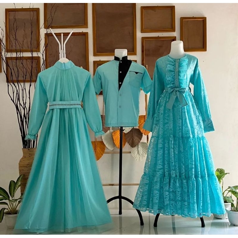 ZIZA GAMIS ALINEA GAMIS MONICA | SET LEBARAN | SARIMBIT LEBARAN | GAMIS COUPLE | SERAGAM LEBARAN| SE