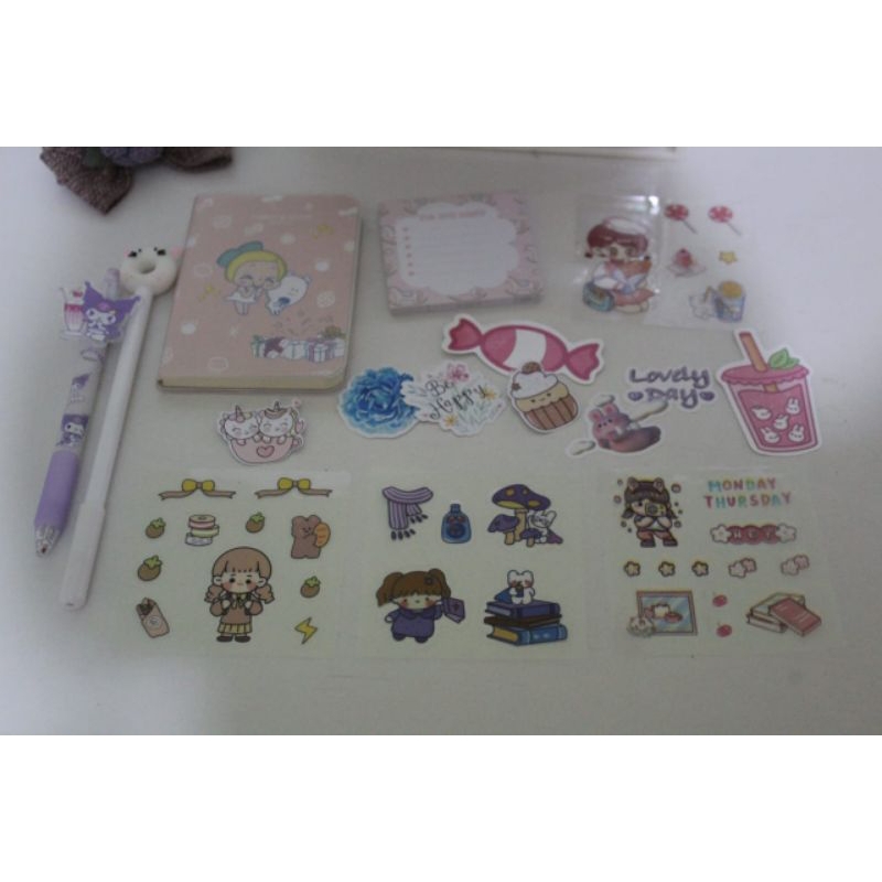 

NOTE BOOK SET JOURNAL KIT - KID SERIES - BUNDLE - SRAPBOOK - DIY