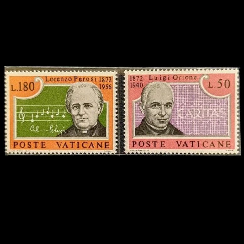 

Perangko Orione dan Perosi 1972 Vatican