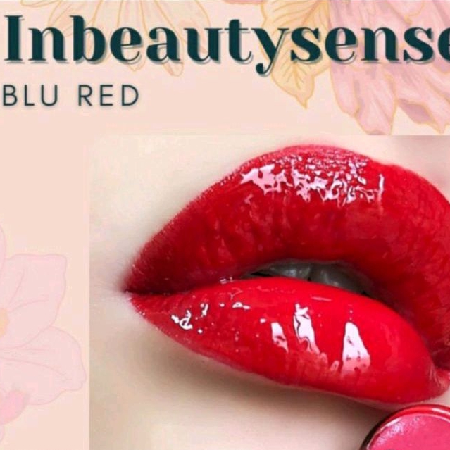 BLU-RED LIPSENSE LIPSTIK TAHAN LAMA WATERPROOF MATEE ORIGINAL