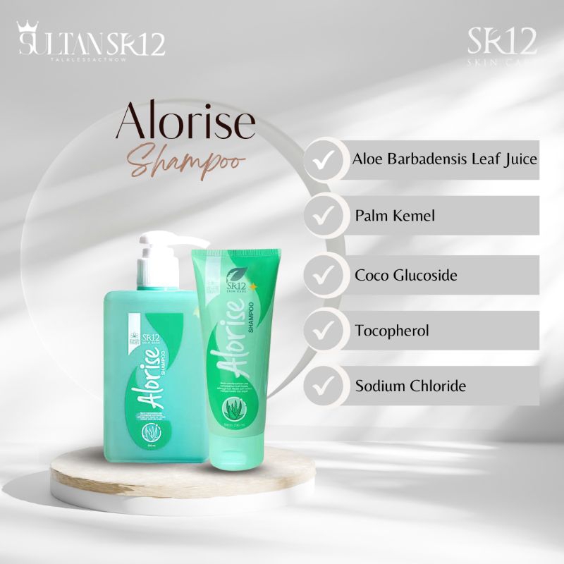 Alorise Shampoo Sampo Lidah Buaya Perawatan Rambut Rontok Mengatasi Kerontokan Rambut