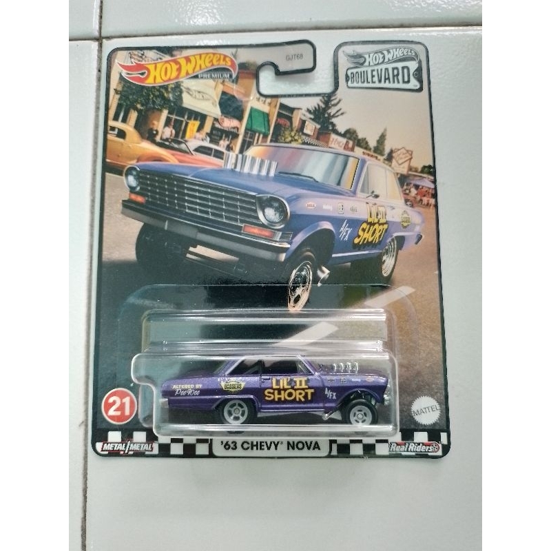 Hotwheels / hot wheels 63 Chevy Nova premium card