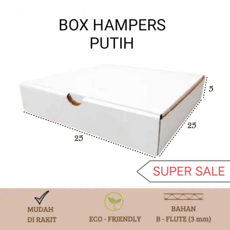 

gift / DUS / box HAMPERS PUTIH.TEBAL KUAT.