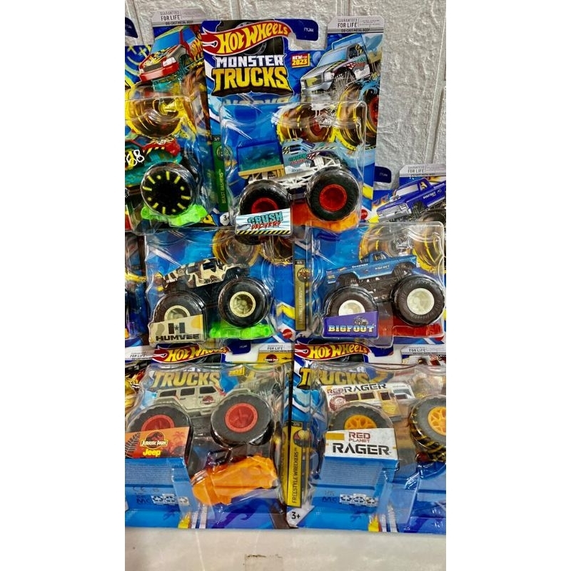 HOT WHEELS MONSTER TRUCKS TERBARU LOT F / HOT WHEELS MONSTER TRUCKS TERBARU 2023