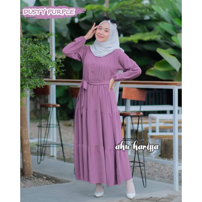 GAMIS HAWA ORIGINAL AKU KARISSA DRESS CANTIK OOTD WANITA VIRAL