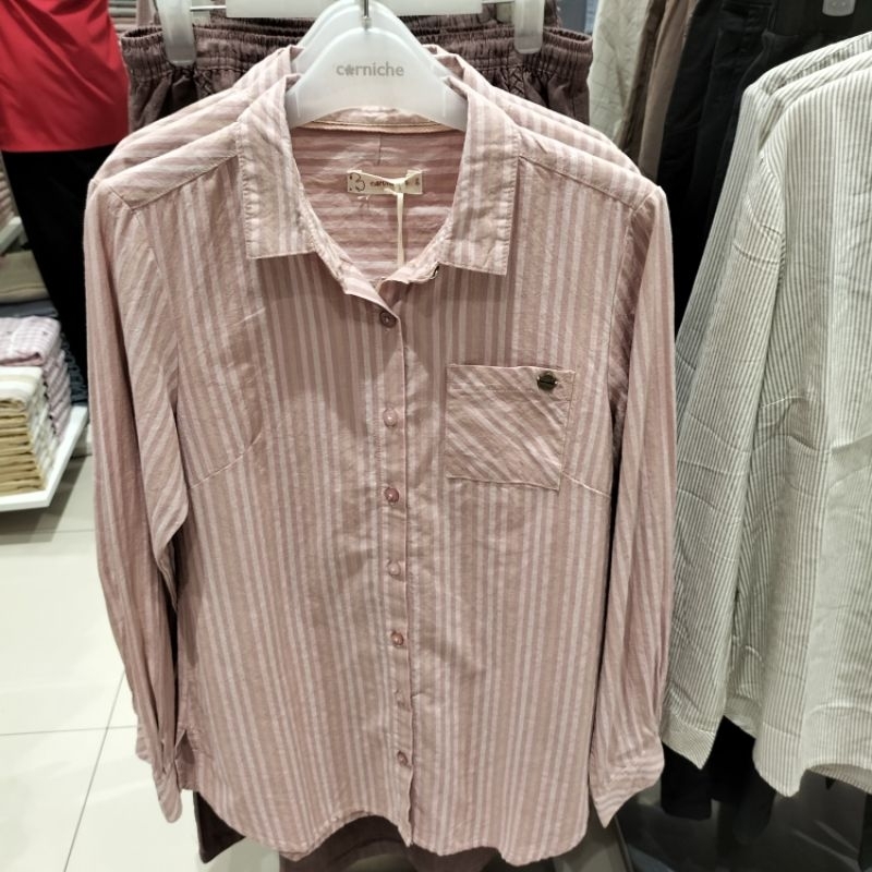Kemeja Cewek Lengan Panjang Terbaru Original CORNICHE