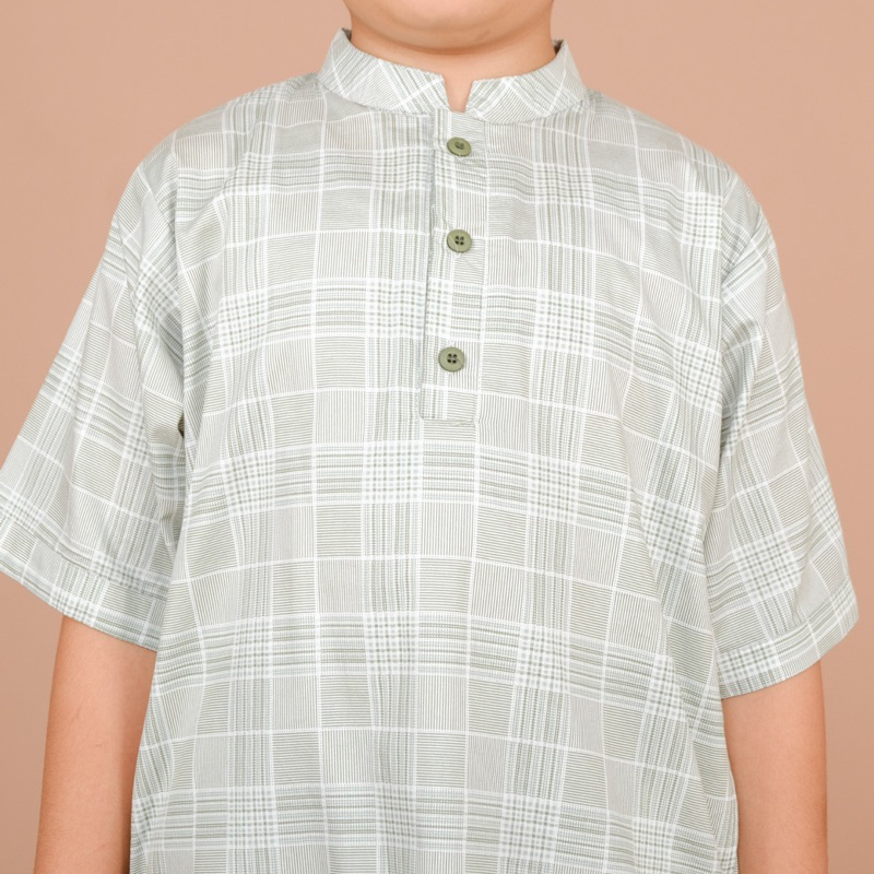 Adam (1) Setelan baju muslim koko anak Motif usia 2 3 4 5 6 7 8 9 10 tahun bahan katun model kurta