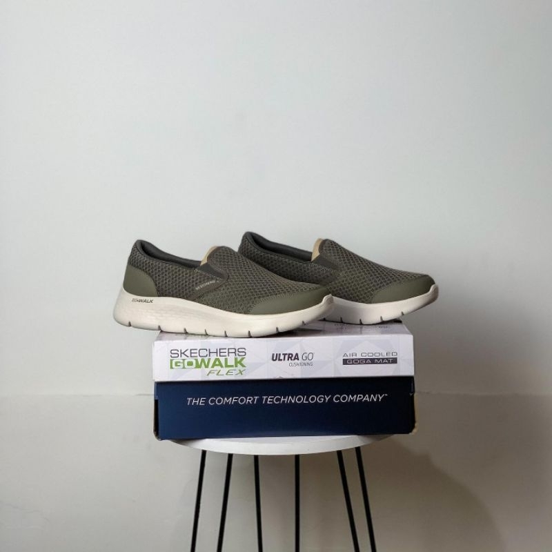 Skechers Go Walk Flex Khaki 216485 Men Ori