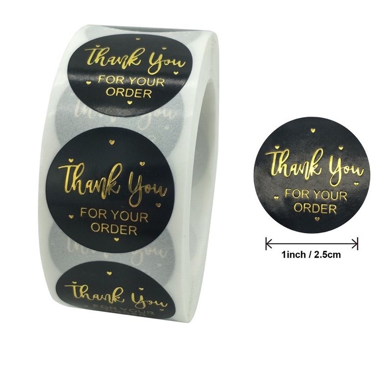 Sticker Label Makanan ISI 100PCS Sticker Hampers Sticker Toples Kue Logo Makanan Logo Hampers Sticker Handmade With Love Sticker Thank You Label Kemasan Label Thank You Label Handmade with Love Sticker Happy Birthday