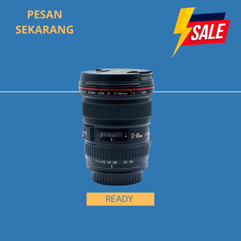 LENSA CANON 17-40MM WIDE FULL FRAME TAJEM TINGGAL PAKAI