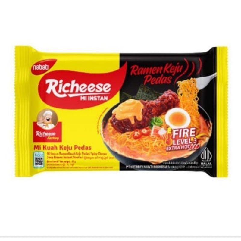 

Richeese Mi Kuah Keju Pedas Level 3