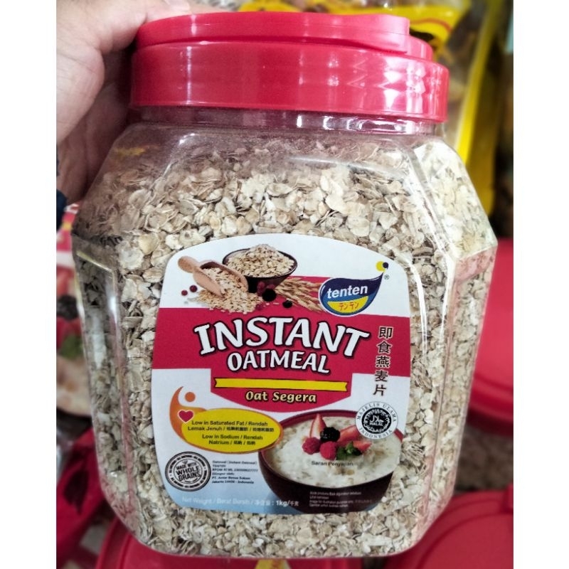 

TENTEN INSTAN OATMEAL / Oat Segera / Whole Grains Free CHOLESTEROL / Havermut / Nestum / Quaker Oatmeal / Oat / Gandum / Sereal / Cereal / Havermout