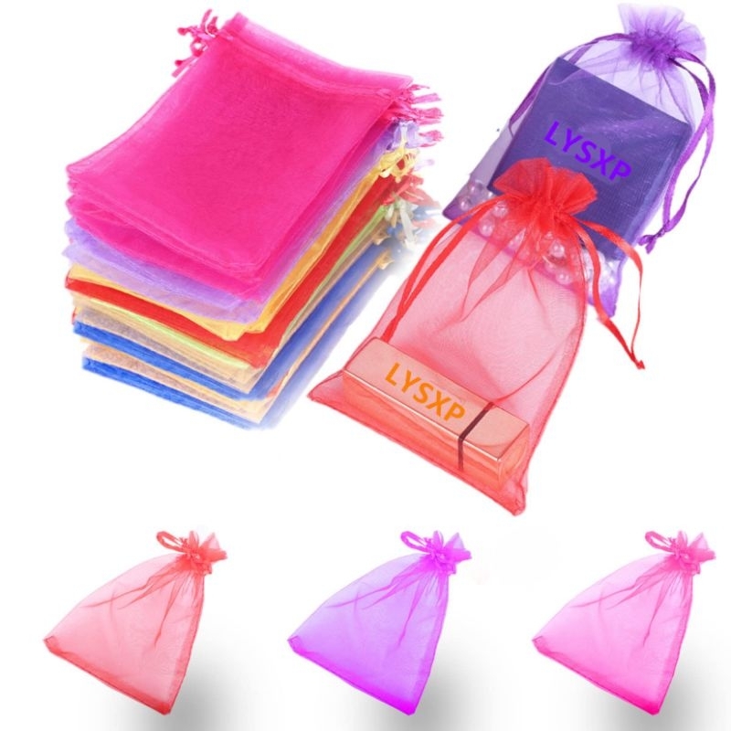 Grosir Organza Bag Kantong Pouch Manik Manik 9x12cm