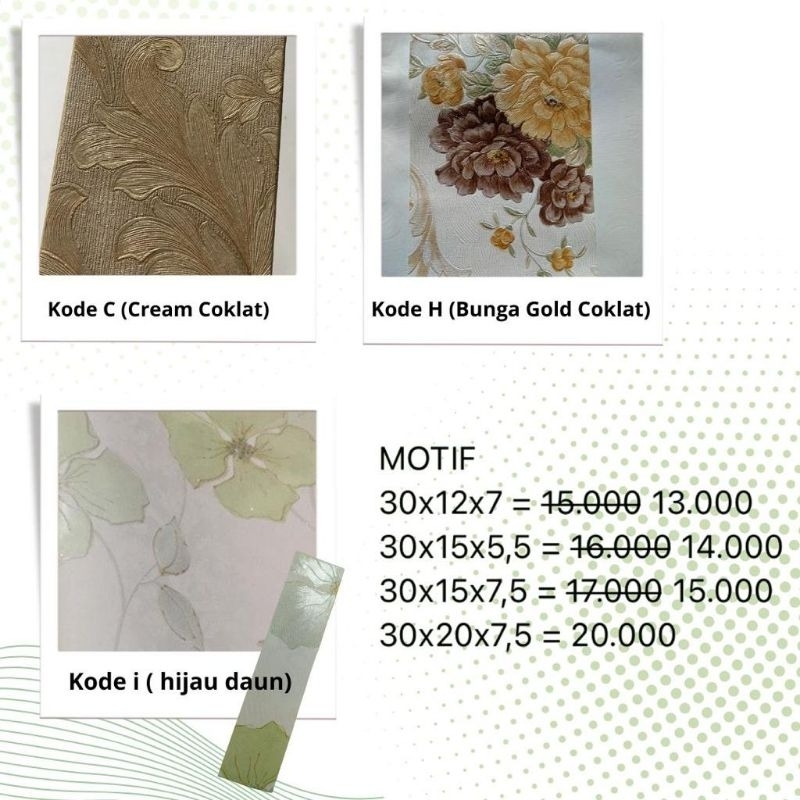 Kotak Kado Motif/Mukena/Hampers Mika Tebal & Kekinian