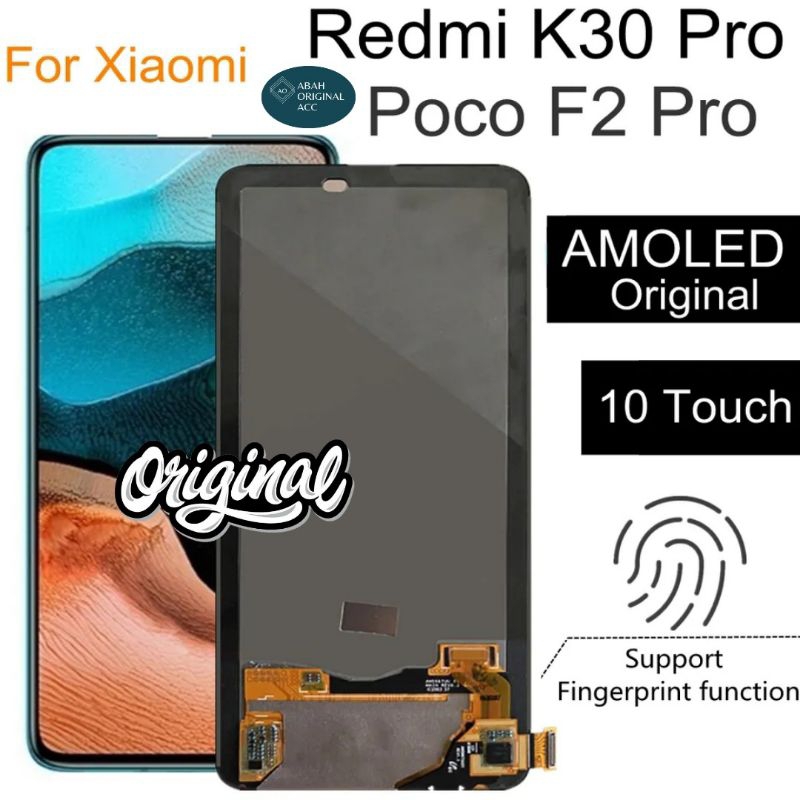 LCD TOUCHSCREEN XIAOMI REDMI K30 PRO XIAOMI POCO F2 PRO ORI SUPER AMOLED SUPPORT FINGERPRINT