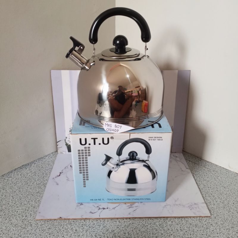 Teko Bunyi Siul Whistling Kettel Stainless UTU Teko Air Panas 7 Liter