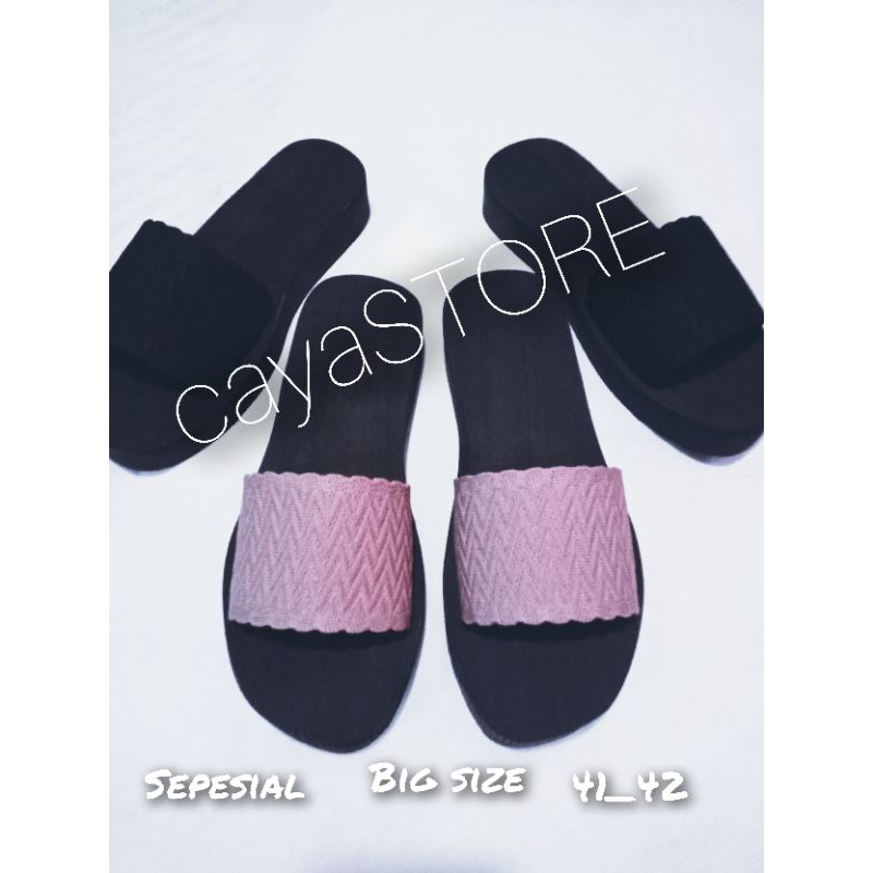wedges big size, sandal wanita size 41-42