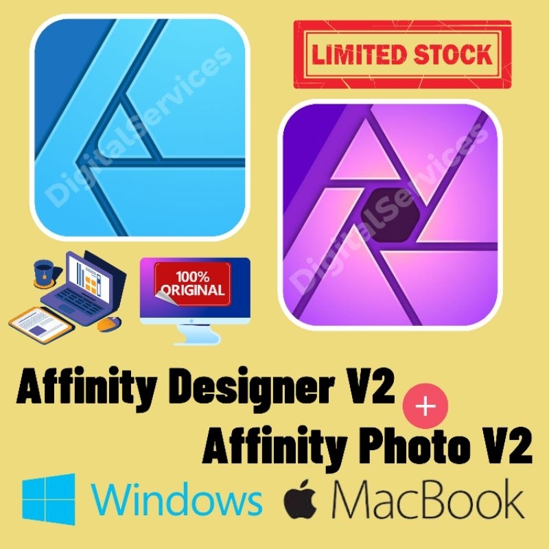 (Win/Mac) Affinity 2 Best Seller Designer 2,  Photo 2, Publisher 2 for Windows/Mac