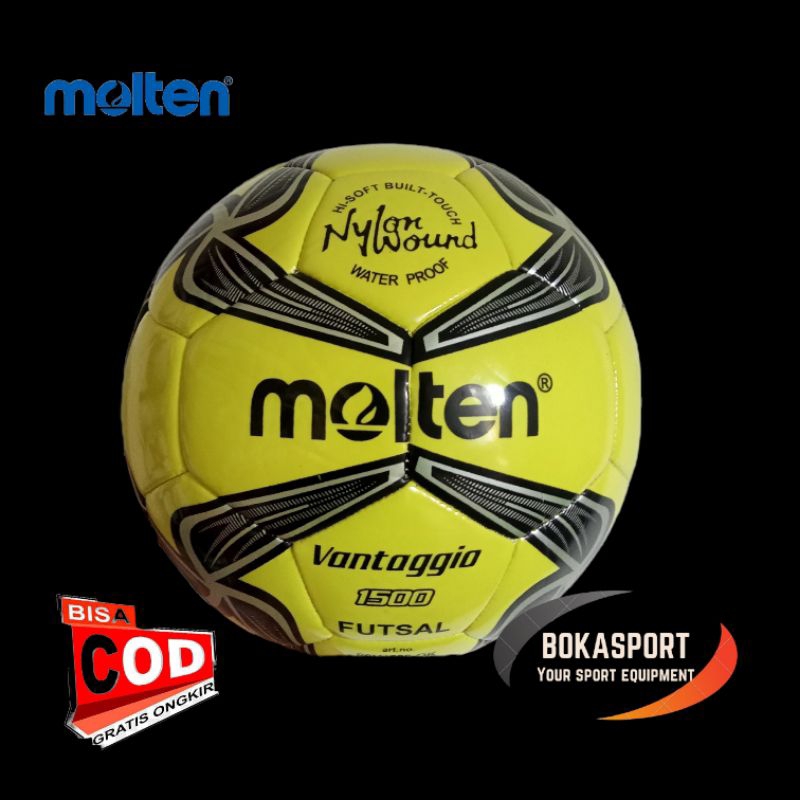 molten bola futsal molten 1500 hijau lokal jahit