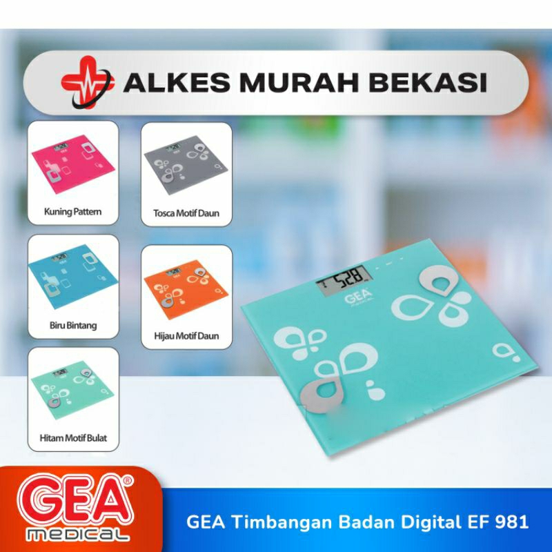 Timbangan Digital Gea EF 981 / Timbangan Digital Gea / Timbangan Gea Body Fat