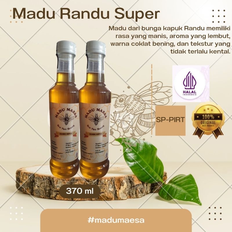 

Madu Randu Super 370 ML Uji SP-PIRT