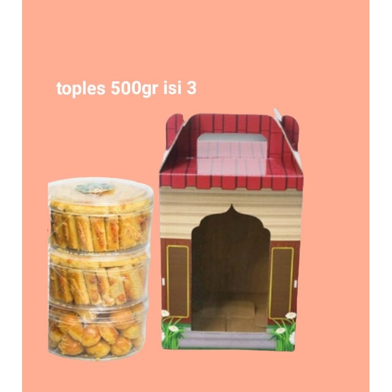 

paper bag lebaran - box hampers - box cookies - box idul fitri - gift box - box parcel - dus kue