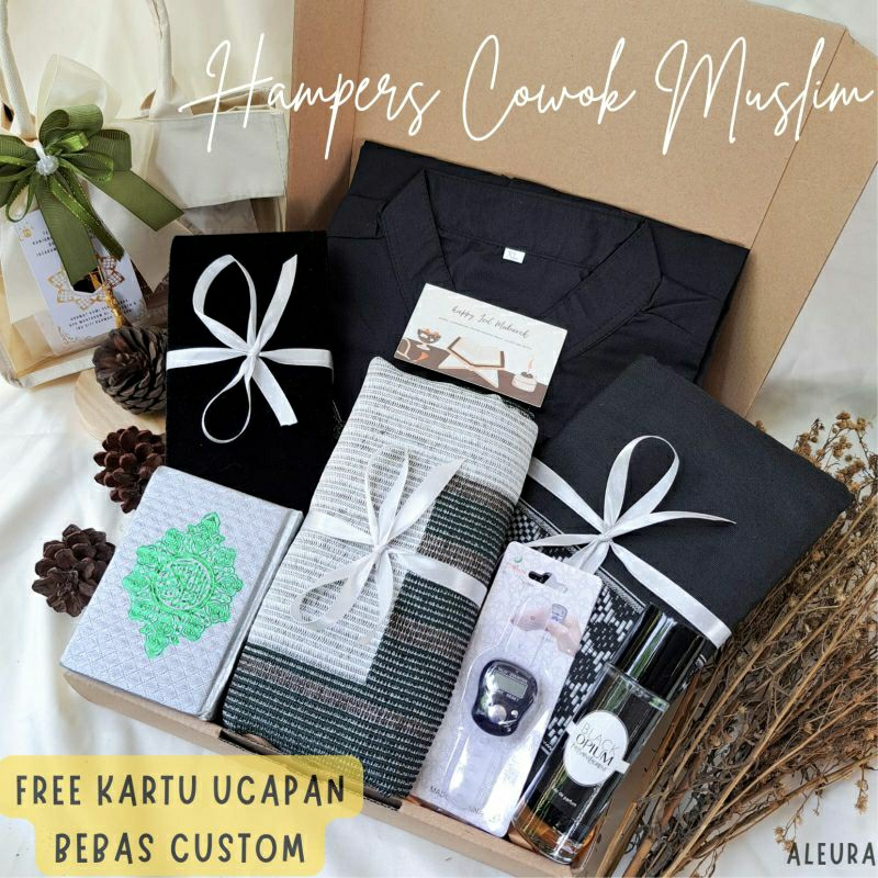 Hampers Baju Koko Cowok Muslim / Hampers Alat sholat cowok / Kado ulang tahun cowok muslim / hampers