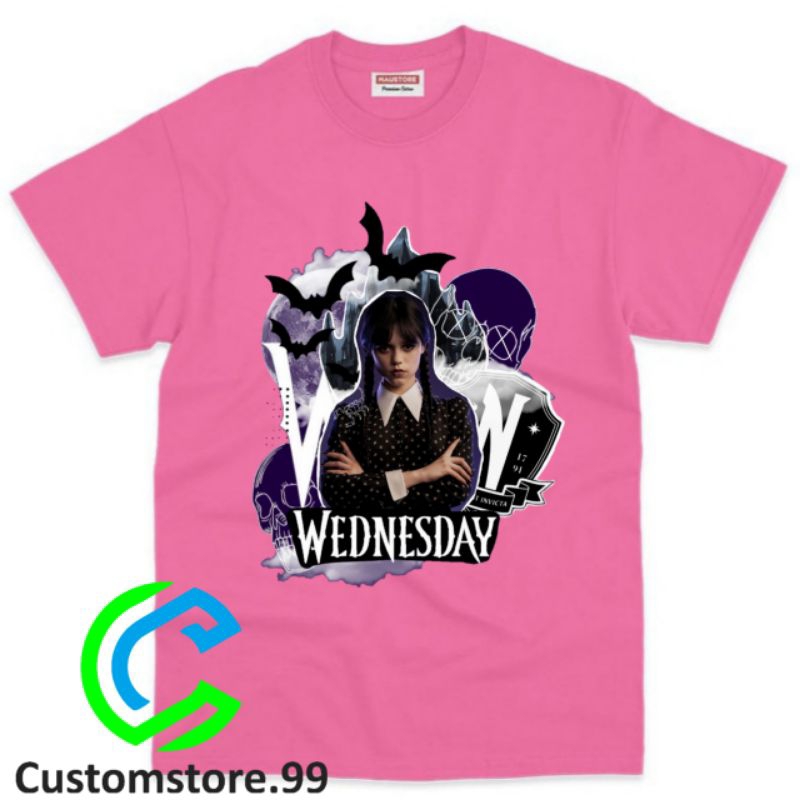 BAJU ANAK KAOS ANAK WEDNESDAY ADDAMS ATASAN ANAK TERBARU FREE NAMA