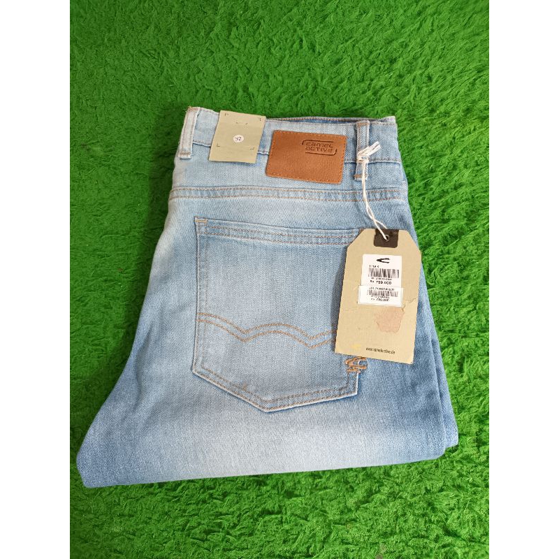 Camel active 32 Sesuai digambar celana panjang jeans Slim Fit Original 100%
