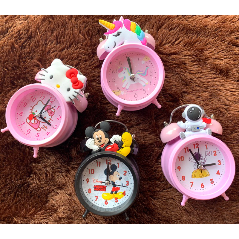 Jam Weker Alarm Karakter Lucu Anak - Jam Weker Kamar Tidur
