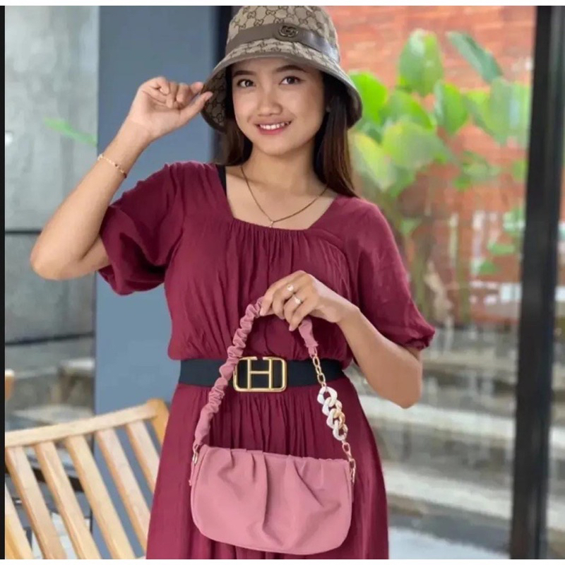 Tas Selempang Wanita VILIA | Sling Bag Wanita Modis Kekinian | Tas Wanita Korea