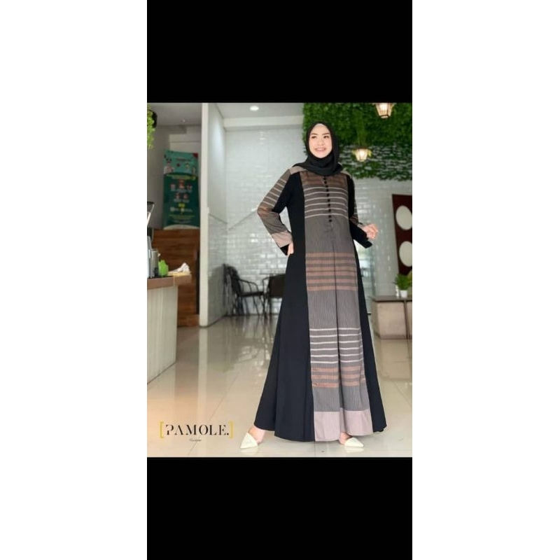 Gavia Dress by Pamole/ Aswan Mix Jetblack