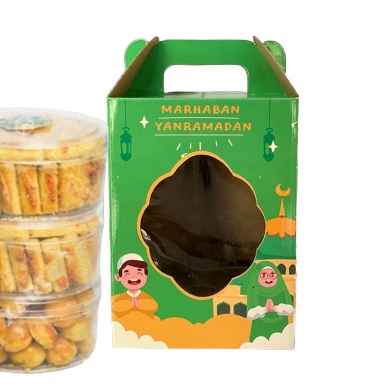 

paper bag lebaran - box kue lebaran - box hampers - kotak kue lebaran - kotak kue idul fitri
