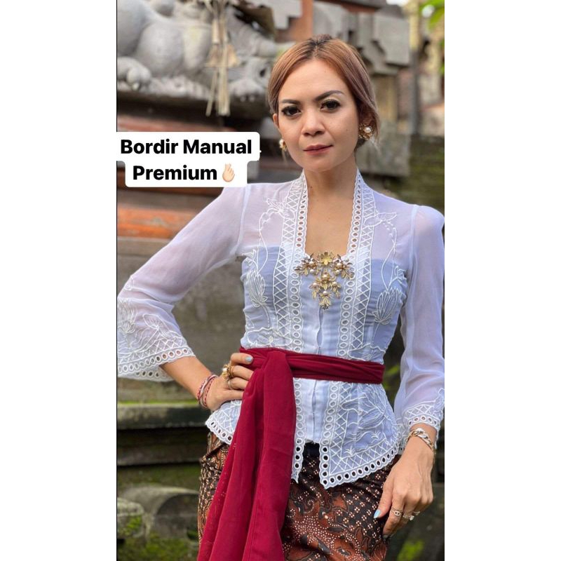 KAIN KEBAYA//HANYA KAIN KEBAYA//KAIN KEBAYA SEMI BORDIR LOTUS