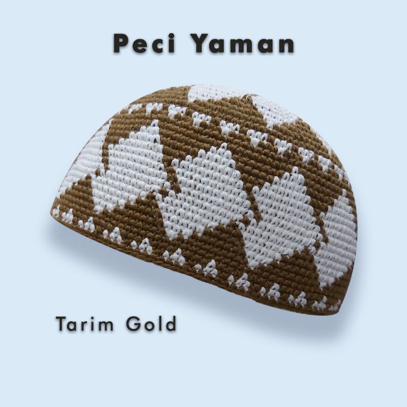 Peci Rajut Yaman Motif Aceh / Peci Aceh / Peci Rajut Dewasa / Peci Rajut Tarim / Peci Rajut Motif Ac