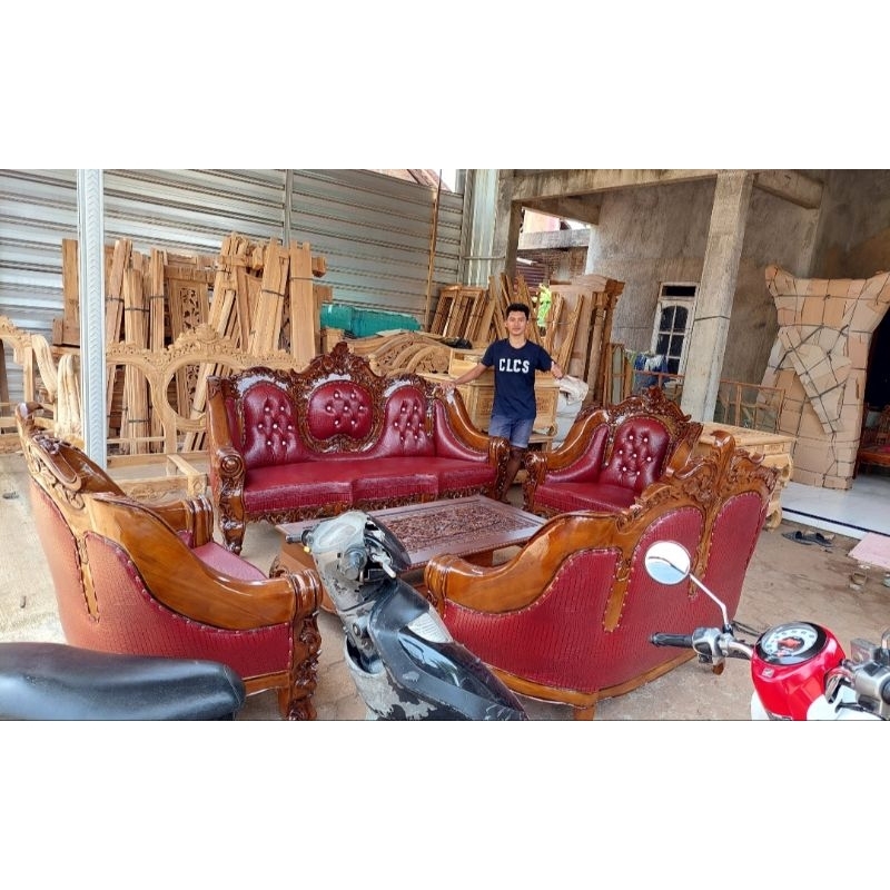 kursi sofa ganesa jati