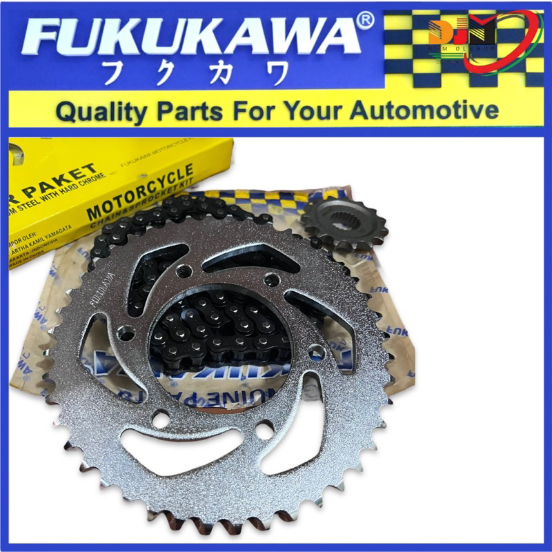FUKUKAWA Gear Set Gir Paket Yamaha SCORPIO Z 428H 118L 44T-15T