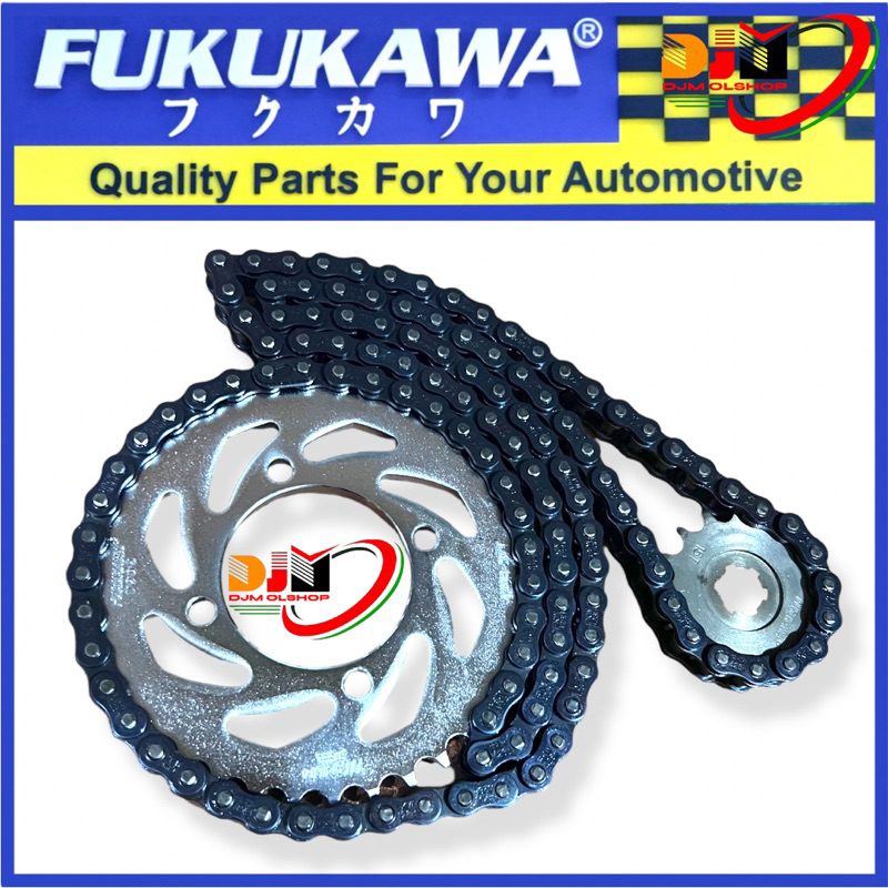 Gear Set Fukukawa Gir Paket Force1 - F1ZR  Rantai 428H-100L-39T-14T