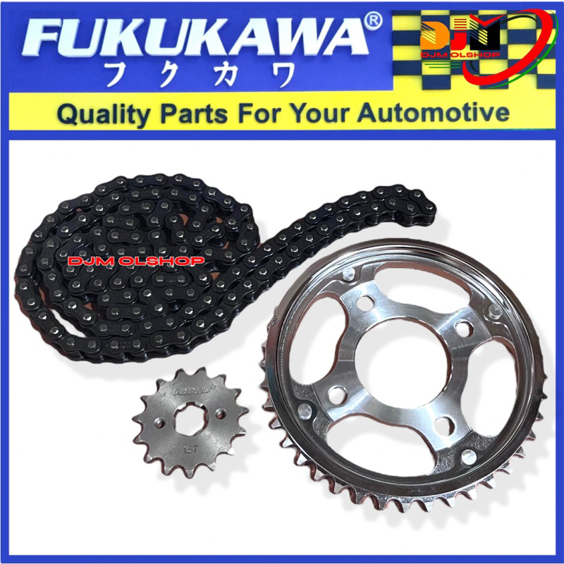 Gear Set Fukukawa Honda CS 1 Rantai 428H-116L- 42T-14T